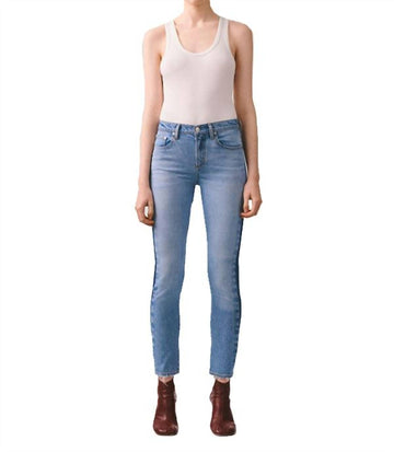 Agolde toni mid rise straight jean in swerve
