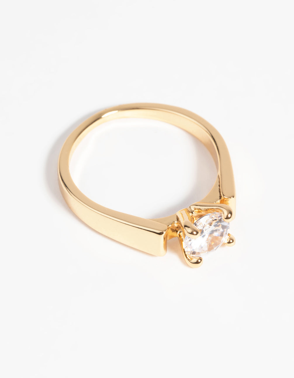 Lovisa Gold Plated Ring With Cubic Zirconia