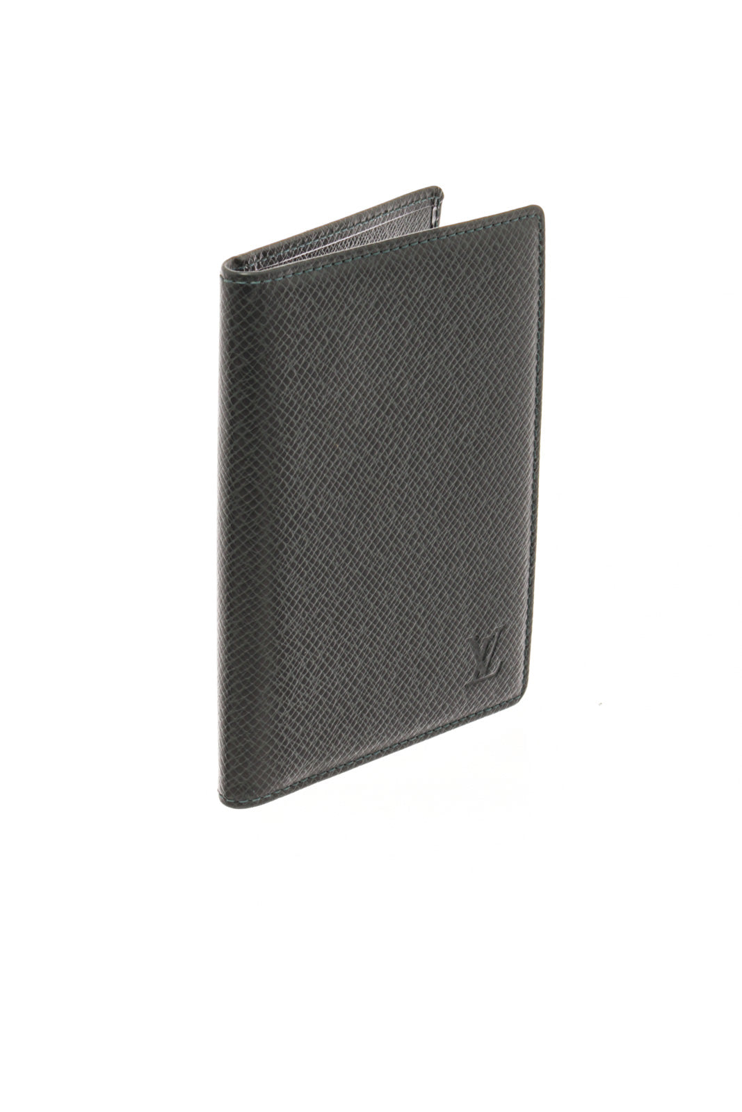 Louis Vuitton Green Taiga Leather Wallet | Shop Premium Outlets