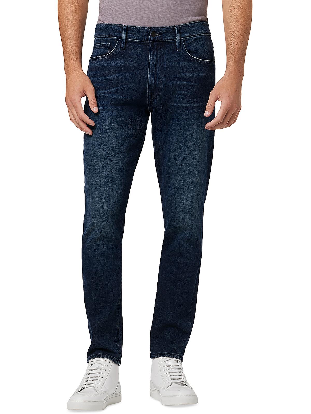 Shop Joe's The Dean Mens Slim Fit Stretch Tapered Leg Jeans In Blue