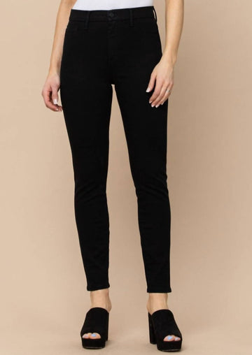 Hidden taylor skinny jean in denim black