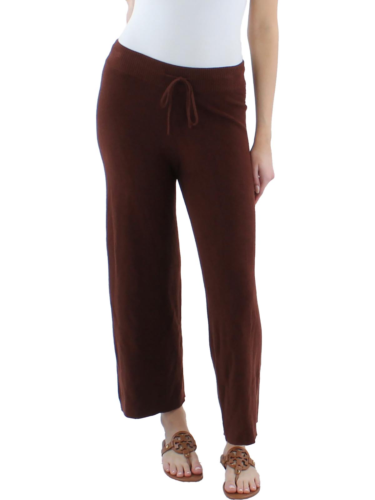 Shop Rails Brook Womens Cashmere Blend Pull On Ankle Pants In Brown