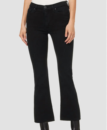 Hudson brarbara high waist bootcut crop in black