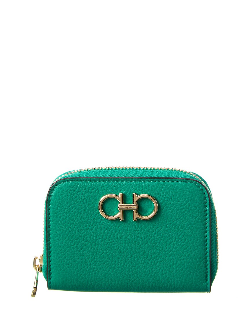 FERRAGAMO Ferragamo Gancini Leather Coin Purse