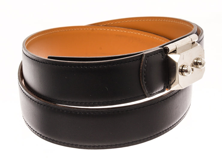 hoogtepunt mengsel Reflectie Hermes Black Leather Medium Depeche Belt | Shop Premium Outlets
