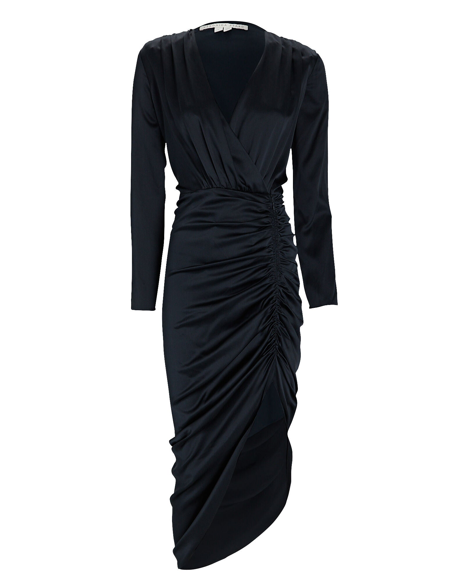 Shop Veronica Beard Women's Cameri Dress, Navy, Blue Sllk Ruched
