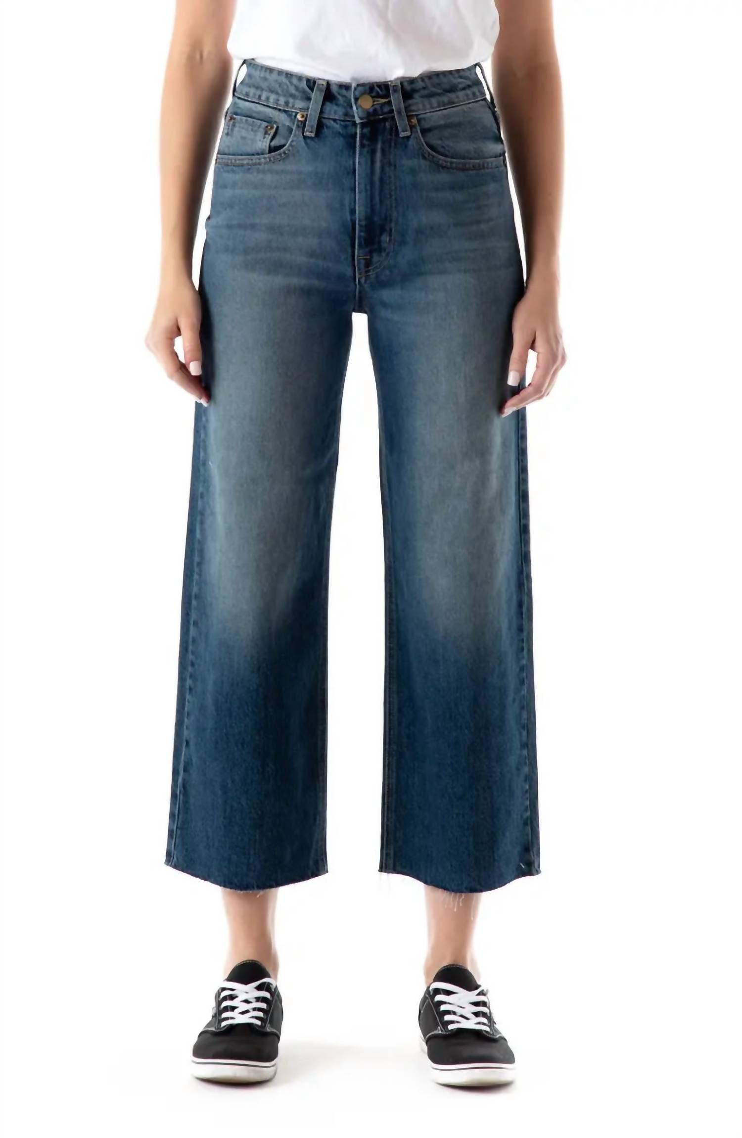 MODERN AMERICAN Savannah High Waist Wide Leg Denim in Dixie