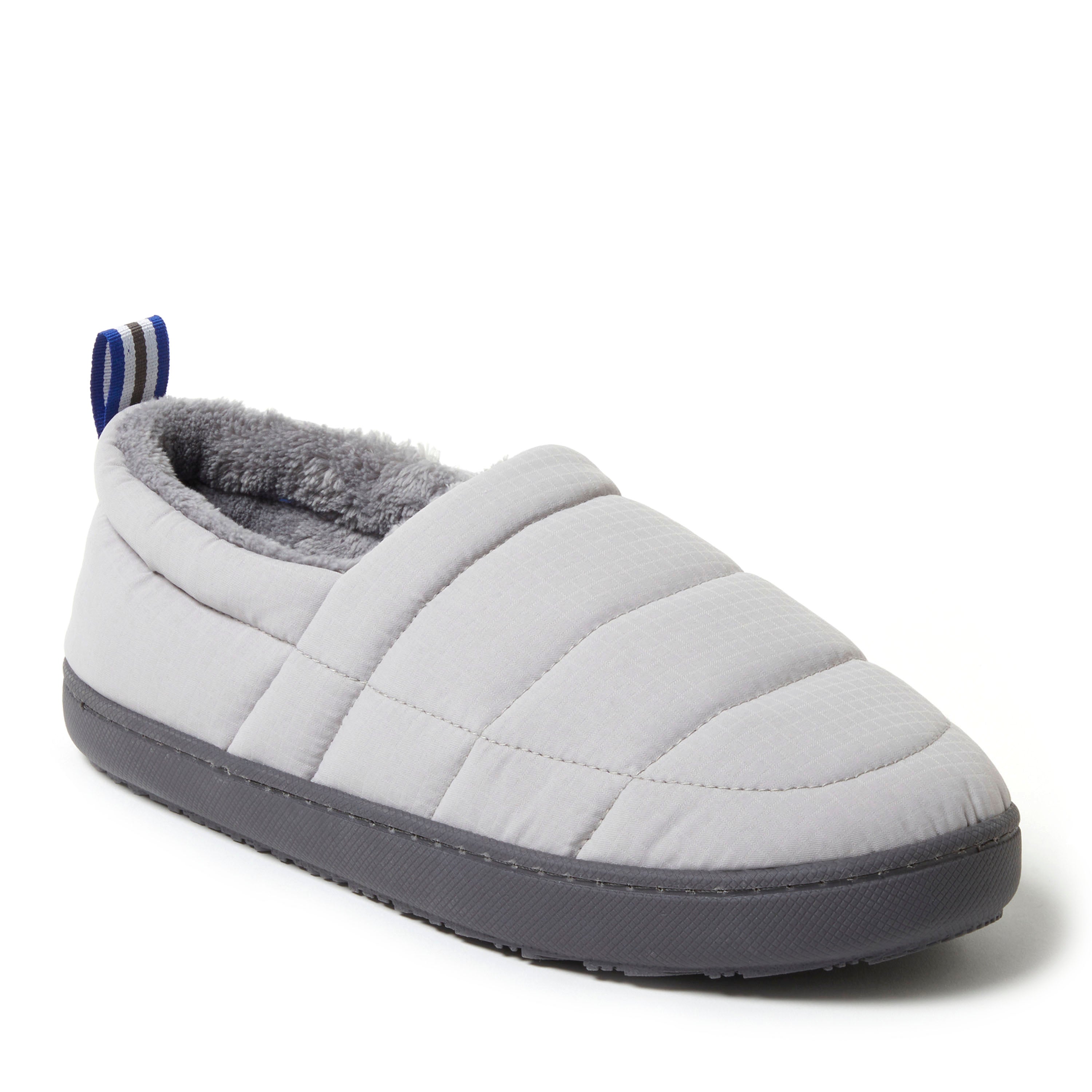 Shop Dearfoams Men's Cullen Ripstop Closed Back Slip On In White