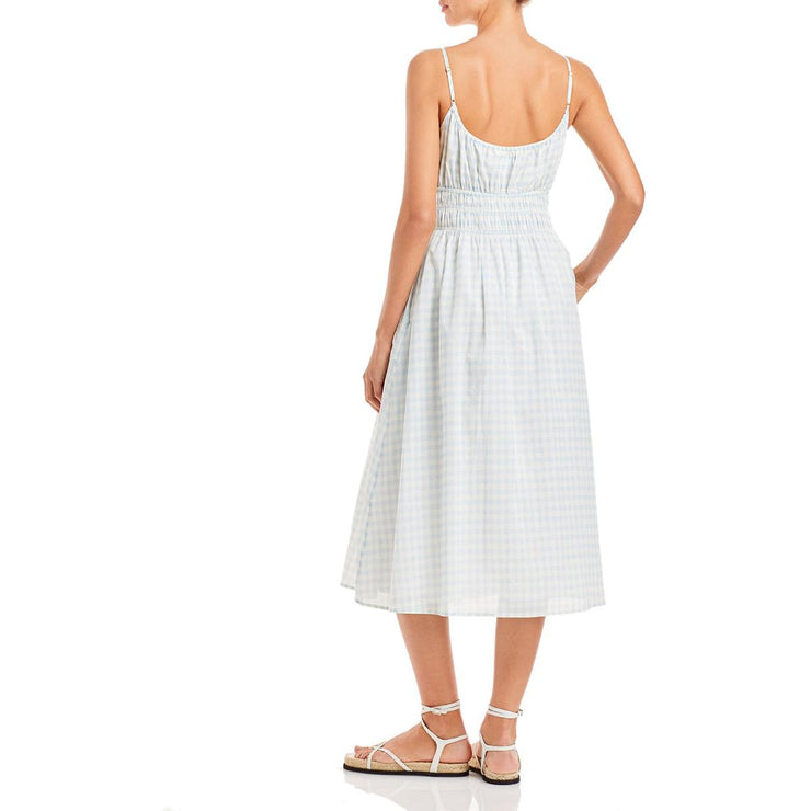 Tory Burch Beach Dress Womens Gingham Smocked Slip Dress | Shop Premium  Outlets