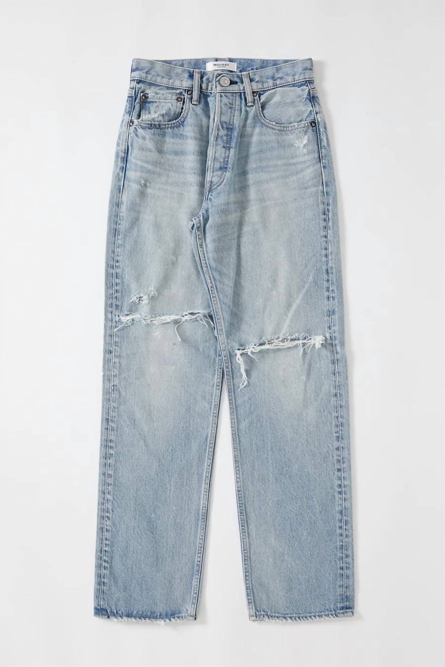 Moussy Yardley Tapered Jean In Light Blue