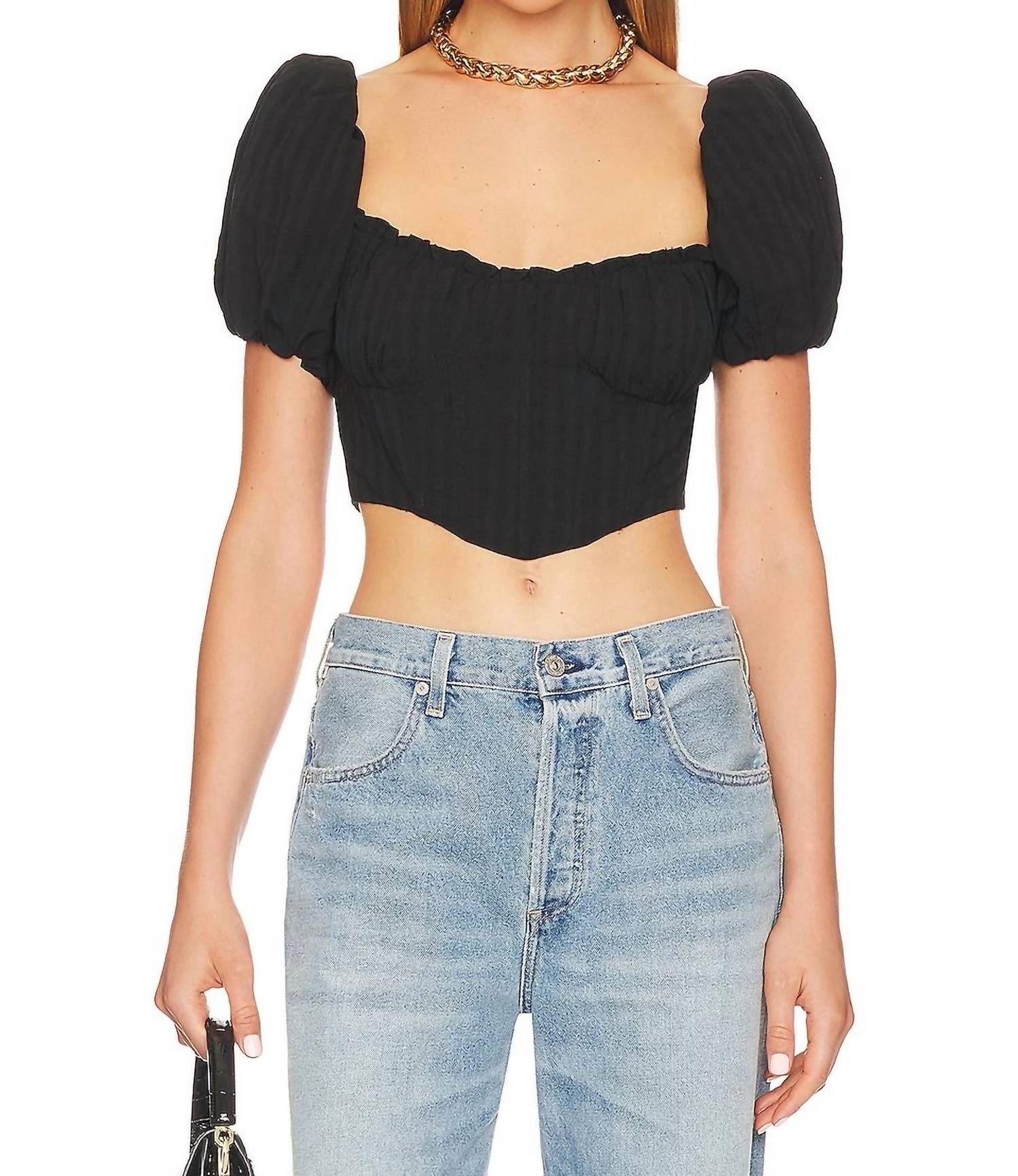 ASTR Paola Top In Black