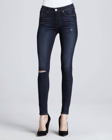 7 For All Mankind the skinny crop & roll jean in atbb