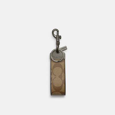 COACH® Outlet  Bear Bag Charm In Signature Canvas