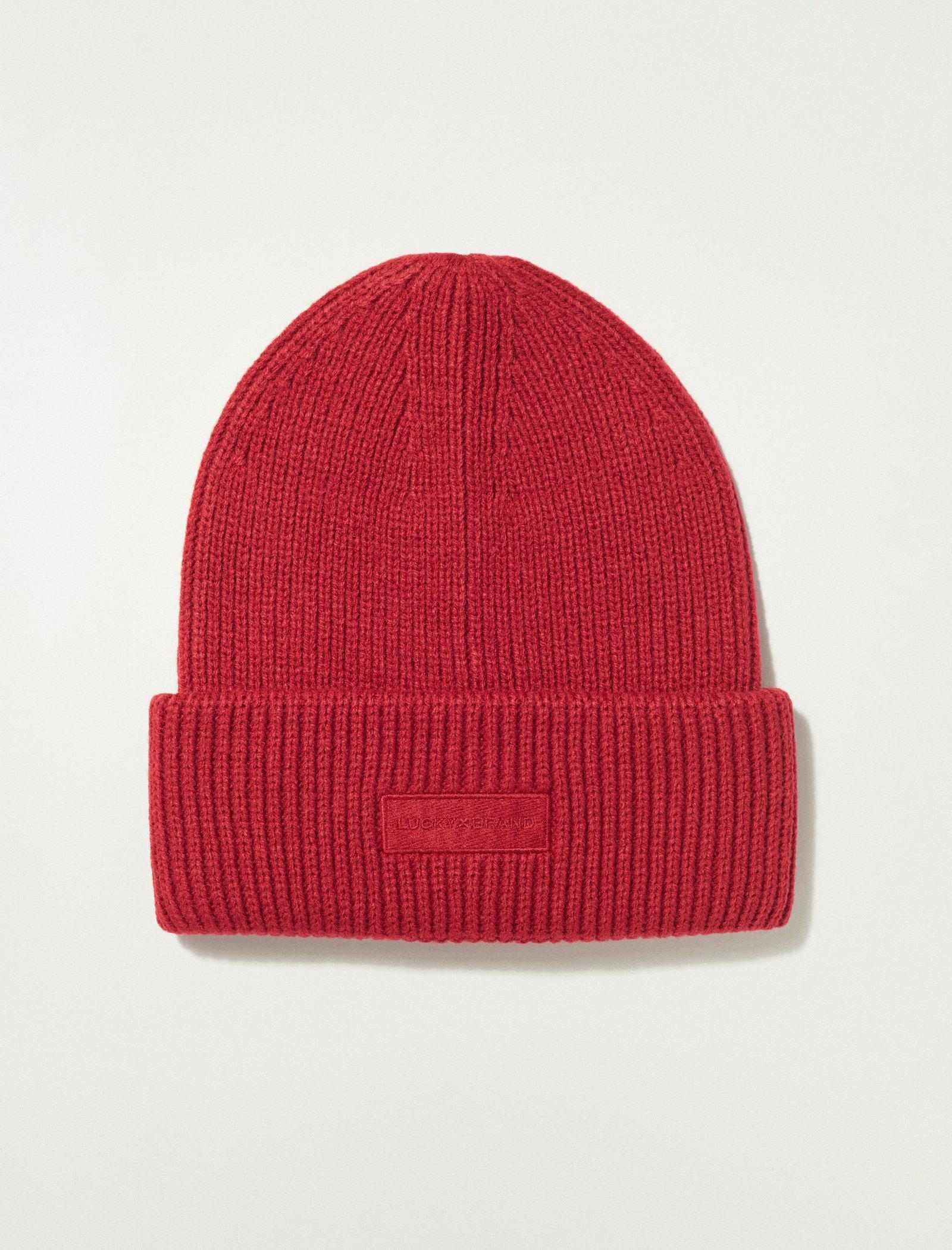Lucky Brand Solid Knit Beanie In Pink