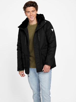 Guess Factory Alby Faux-Leather Puffer Jacket