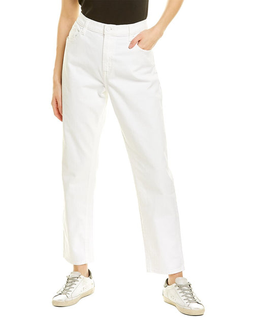 7 For All Mankind Peggi Clean White Straight Jean | Shop Premium Outlets