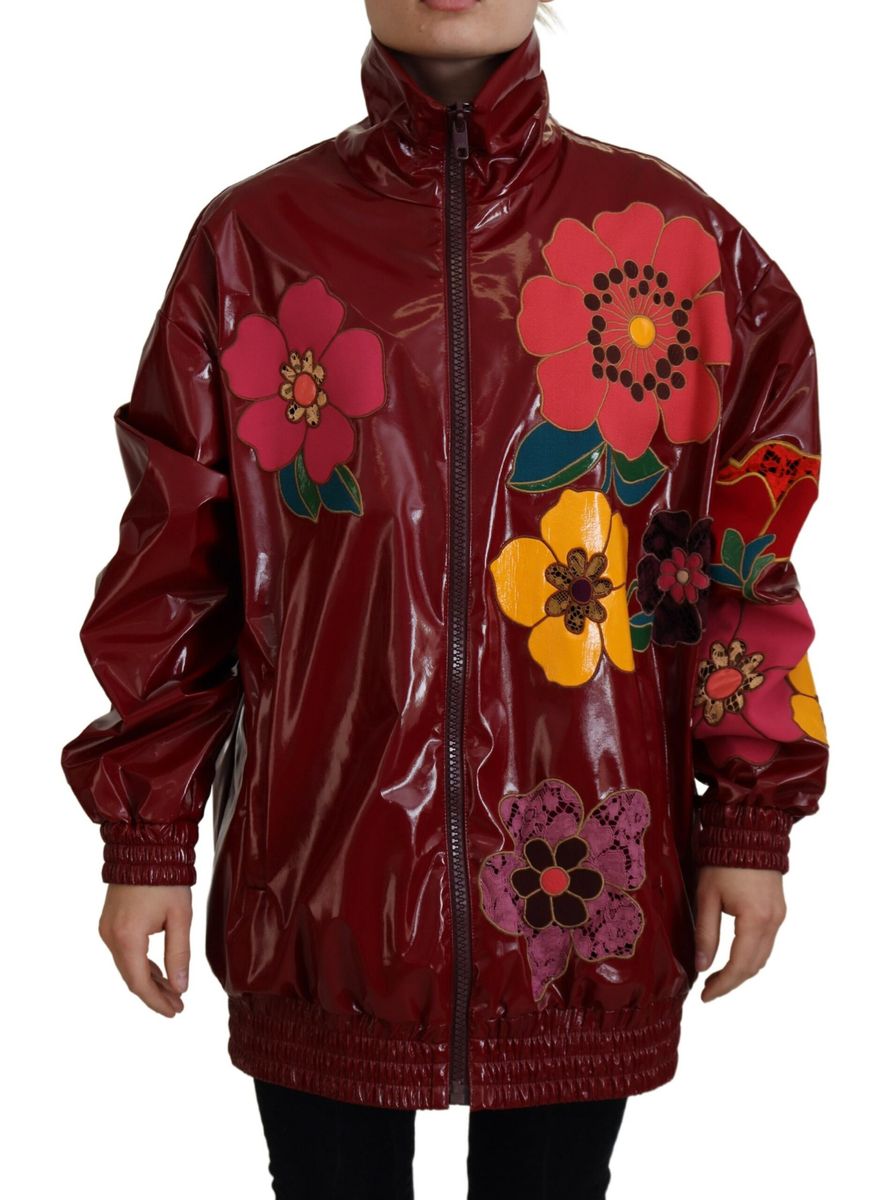 DOLCE & GABBANA Dolce & Gabbana  Floral Full Zip Polyester Women Women's Jacket