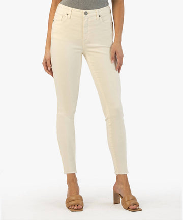 Kut From The Kloth connie high rise fab ab slim fit skinny jean in ecru
