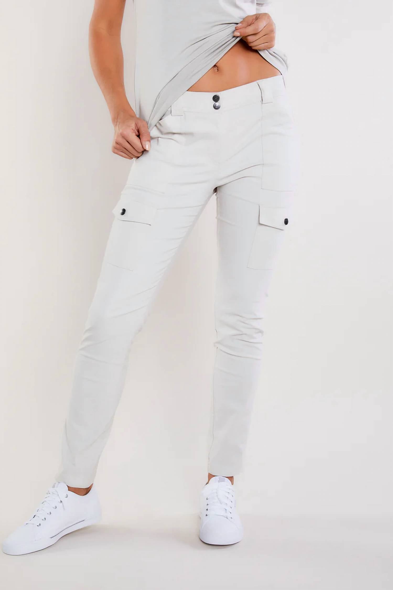 ANATOMIE Kate Saira Cargo Pant With Pockets in Stone