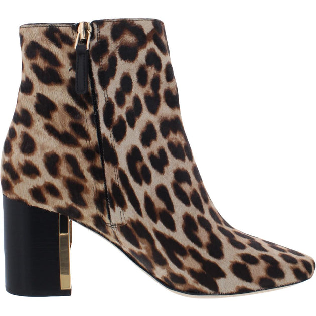 Tory Burch Gigi Womens Calf Hair Leopard Print Booties | Shop Premium  Outlets