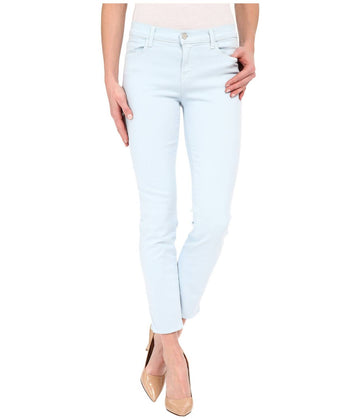 J Brand cropped rail cotton skinny jeans in winter sky