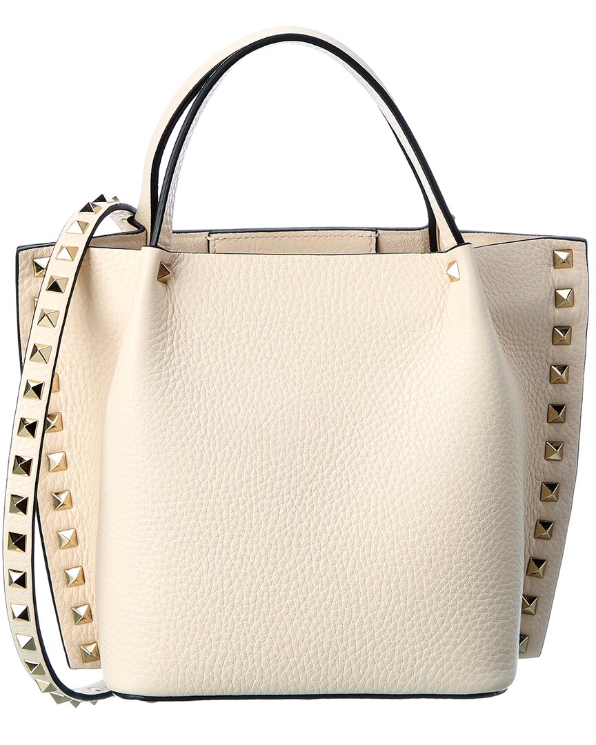 ROCKSTUD GRAINY CALFSKIN TOTE BAG