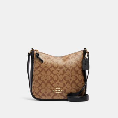 코치 COACH Outlet ellie file bag in signature canvas