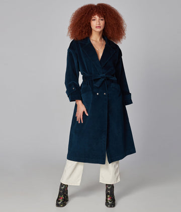 Lola Jeans avery-eb corduroy trench coat