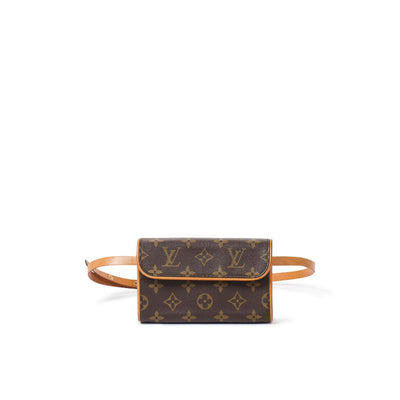 Louis Vuitton Pochette Twin GM Monogram Canvas Convertible Clutch on SALE