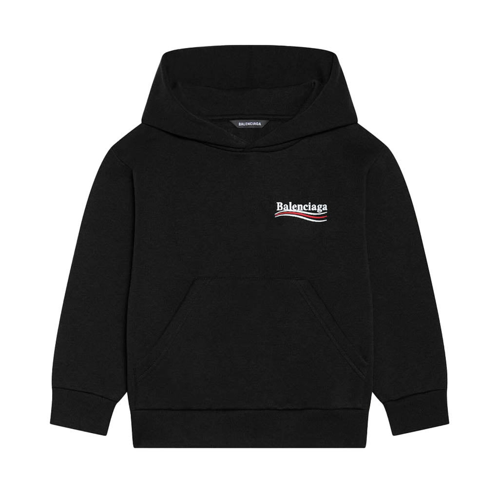 BALENCIAGA Black Logo Hoodie