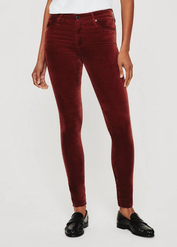 Ag Jeans farrah skinny jeans in dark sangria