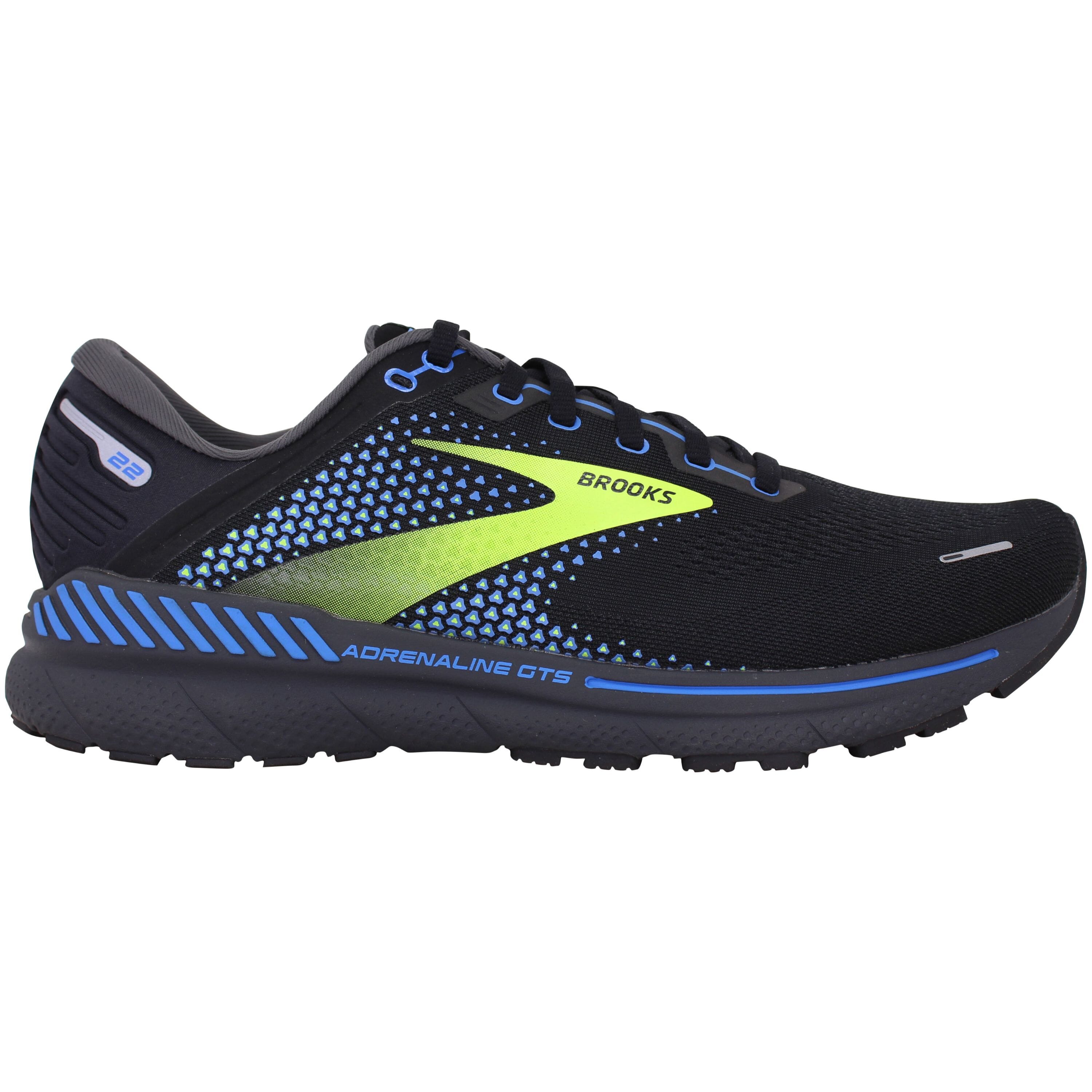 BROOKS Brooks Adrenaline GTS 22 Black/Blue-Yellow  110366-1D-069 Men's