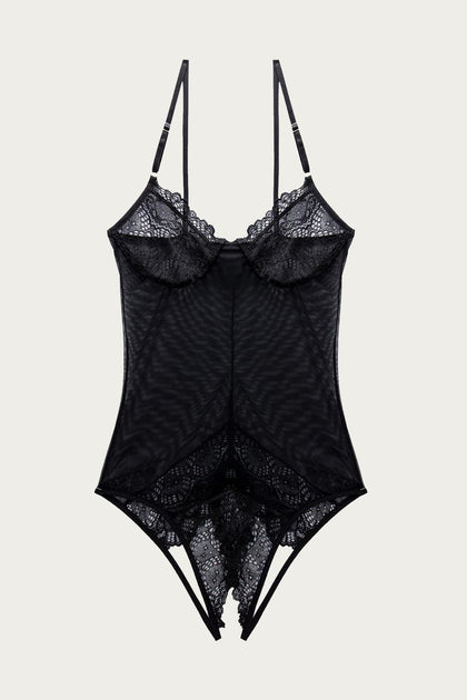 Whisper Sweet Nothings Coucou Bodysuit in Black – Shop Premium Outlets