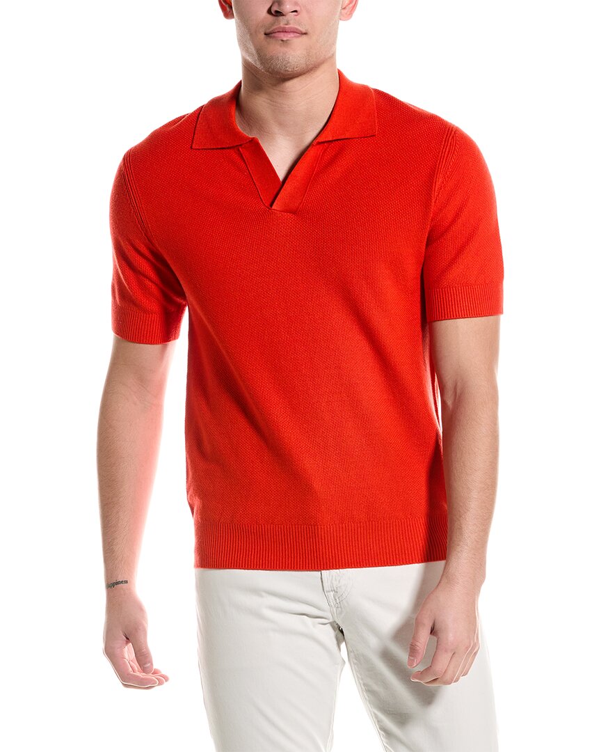 Shop Truth Polo Sweater In Red