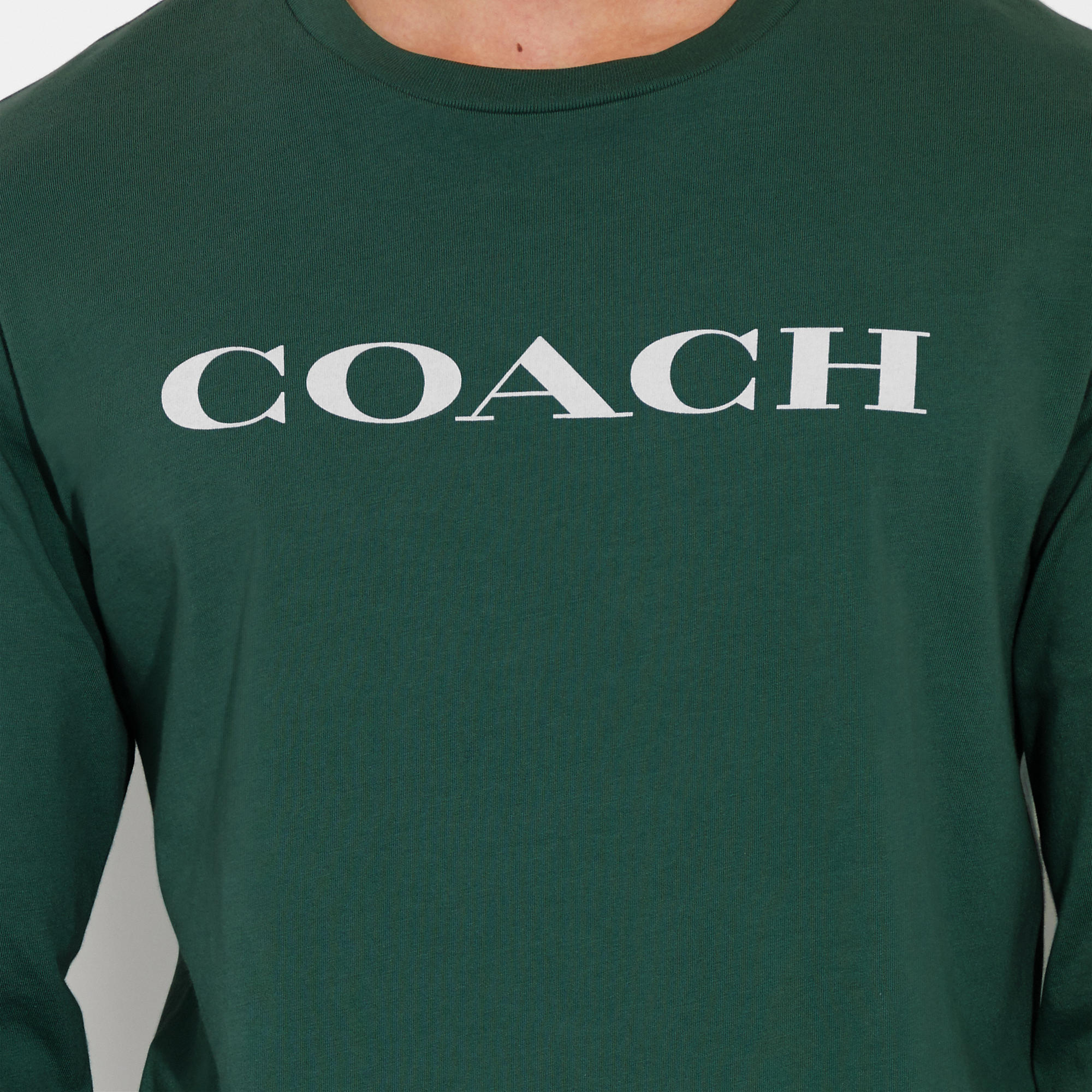 Coach Outlet Essential Long Sleeve T Shirt In Organic Cotton