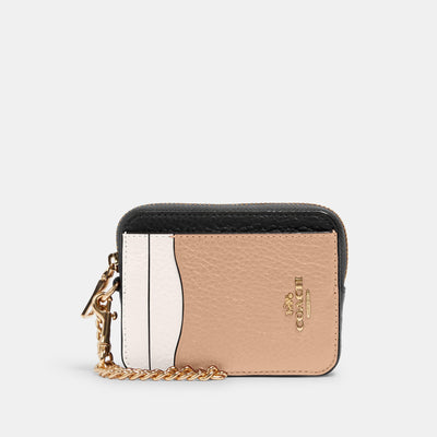 COACH® Outlet  Mini Wallet On A Chain In Signature Canvas