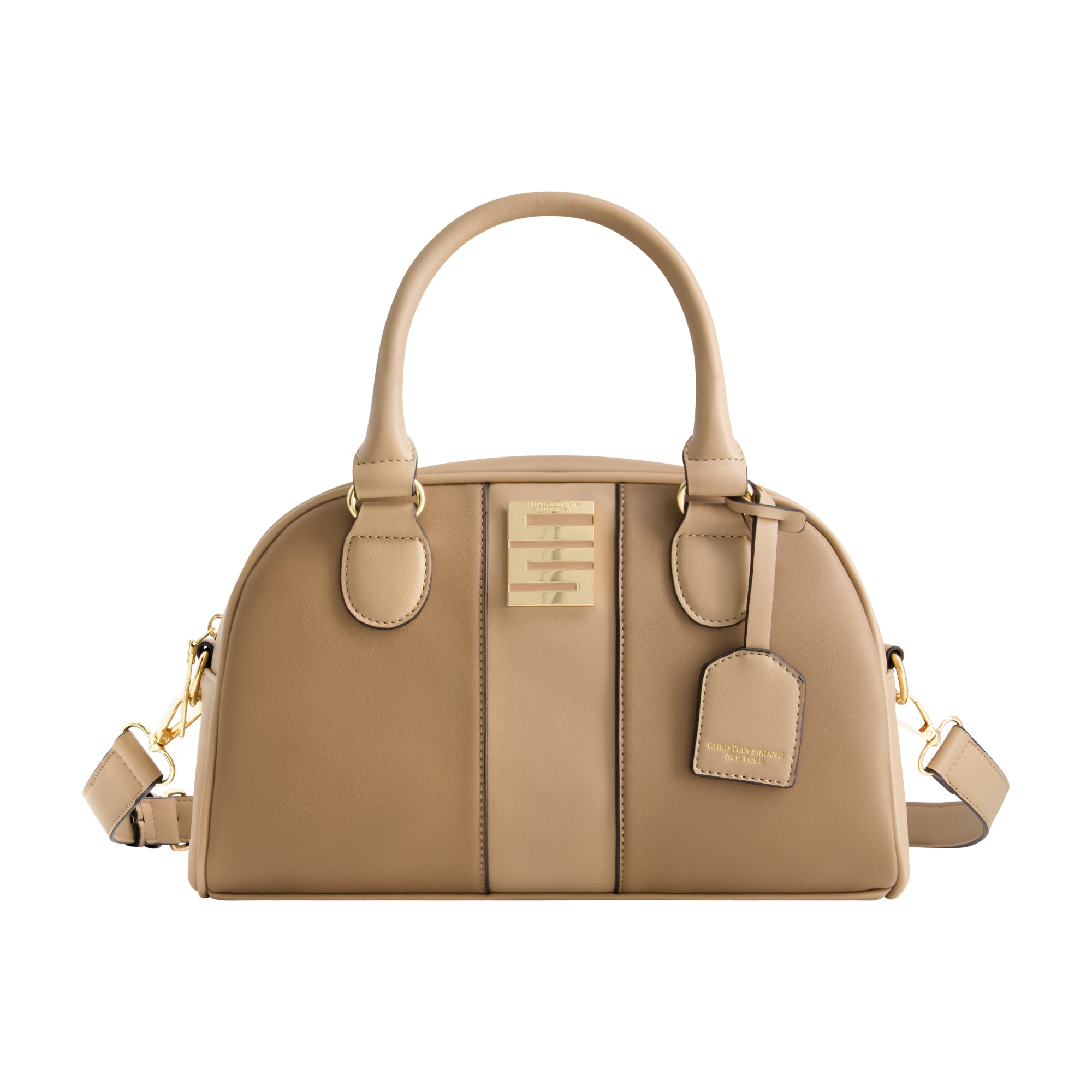 Christian Siriano New York Milano Bowling Satchel In Brown