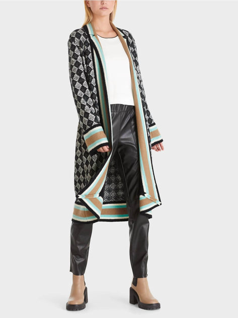 Marc Cain Jacquard Coat in Multi | Shop Premium Outlets