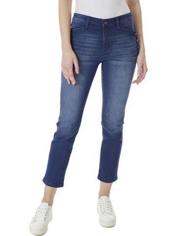 Jones New York leington womens stretch mid-rise ankle jeans