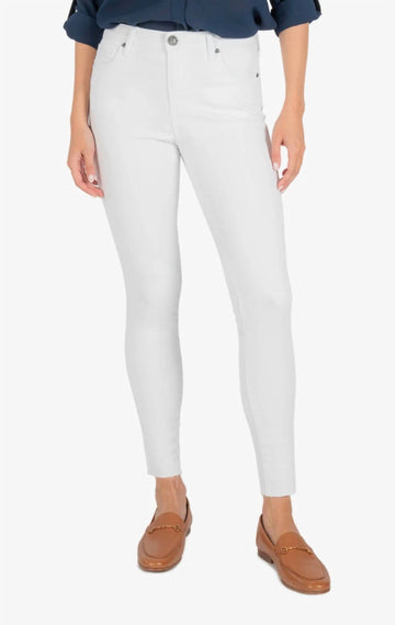 Kut From The Kloth connie high rise ankle skinny jean in white