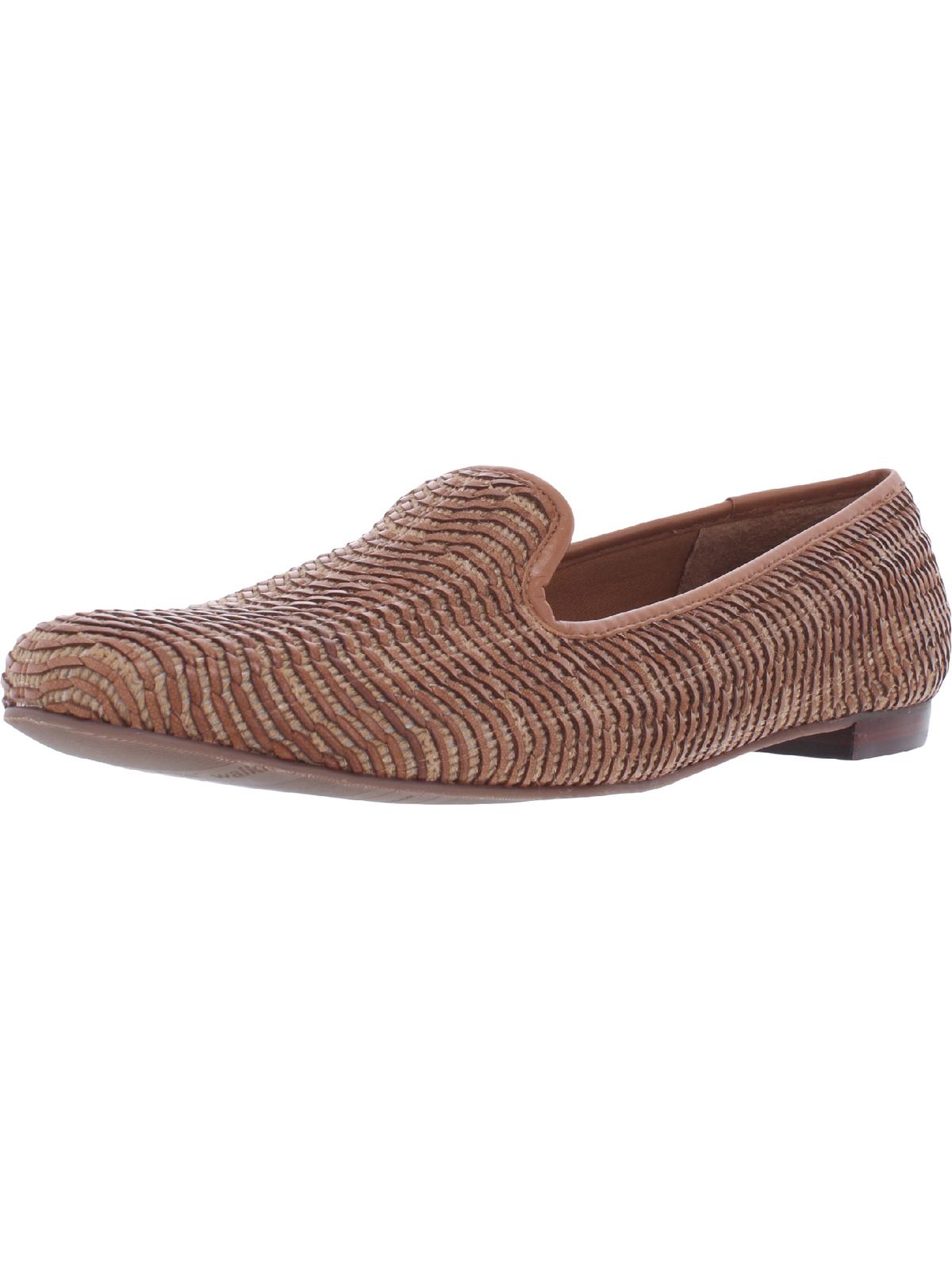 Shop Walking Cradles Foster Womens Woven Slip On Loafers In Brown