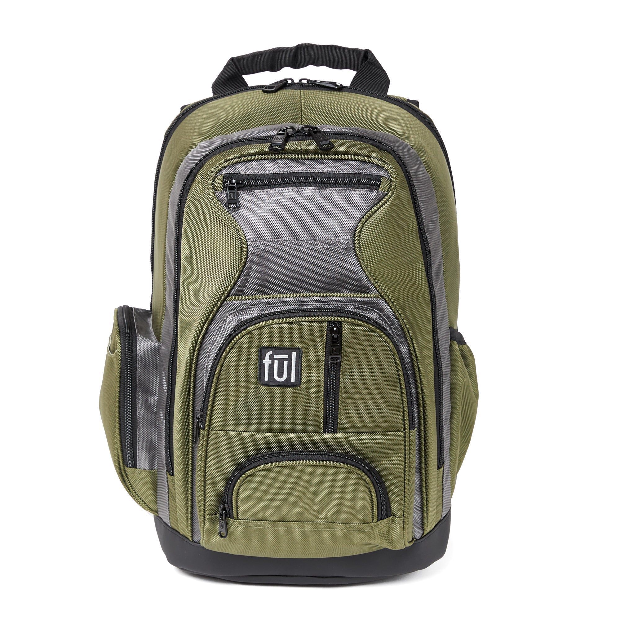 Ful Free Fallin Olive Laptop Backpack Fūl Plush Padded In Green