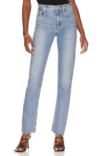 Agolde cherie high rise straight jean in tone