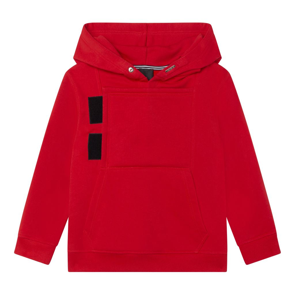 GIVENCHY Red Logo Hoodie