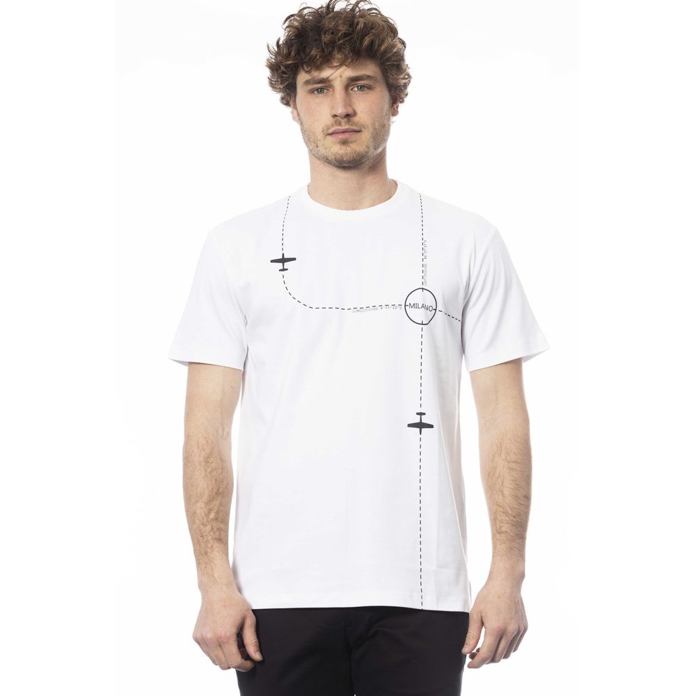 Shop Trussardi Cotton Men's T-shirt In White