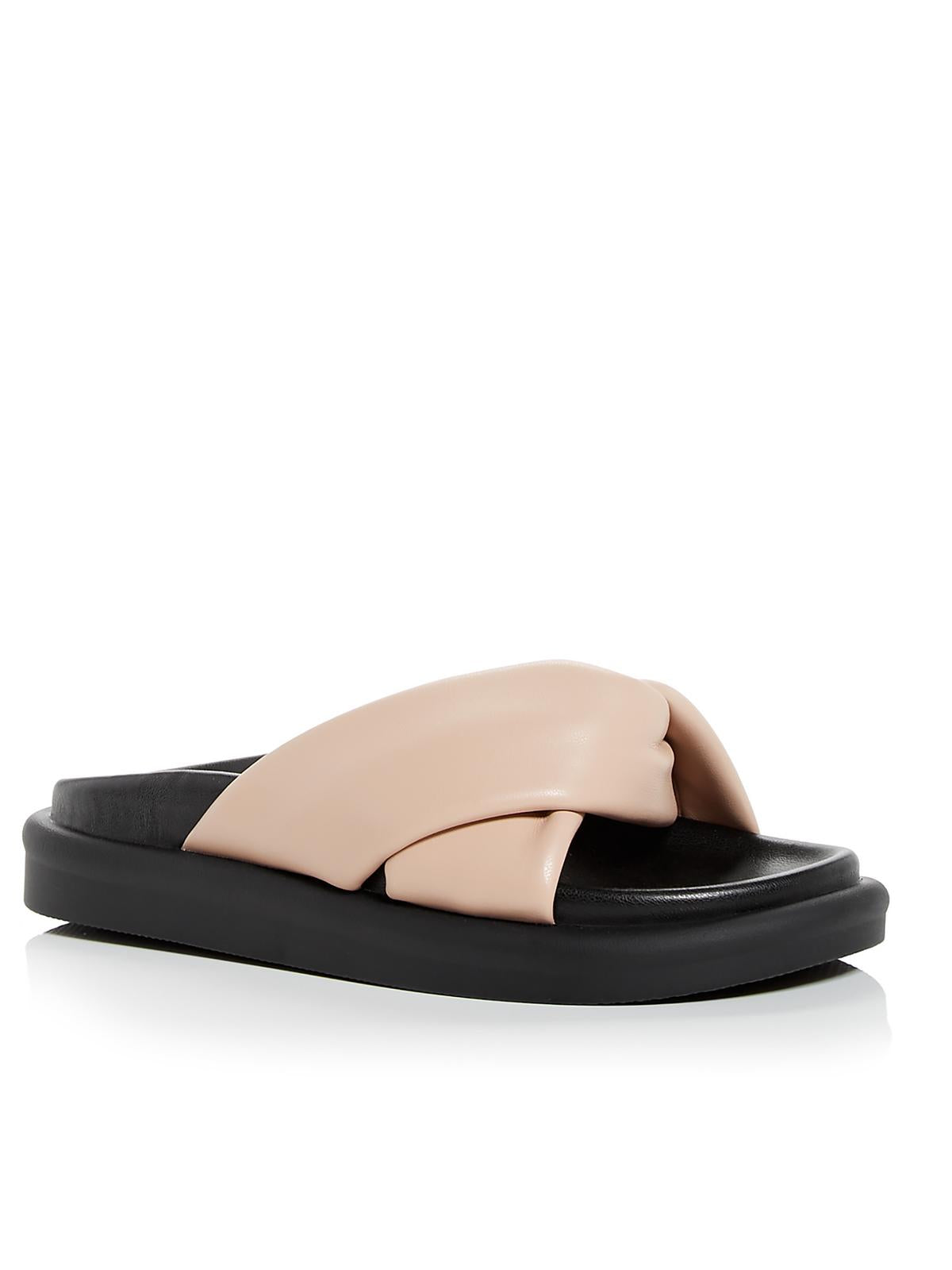 Shop Aqua Ryle Womens Faux Leather Slip On Slide Sandals In Multi