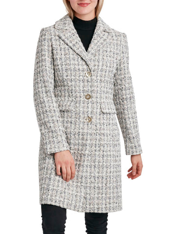 Laundry by Shelli Segal womens tweed cold weather walker coat