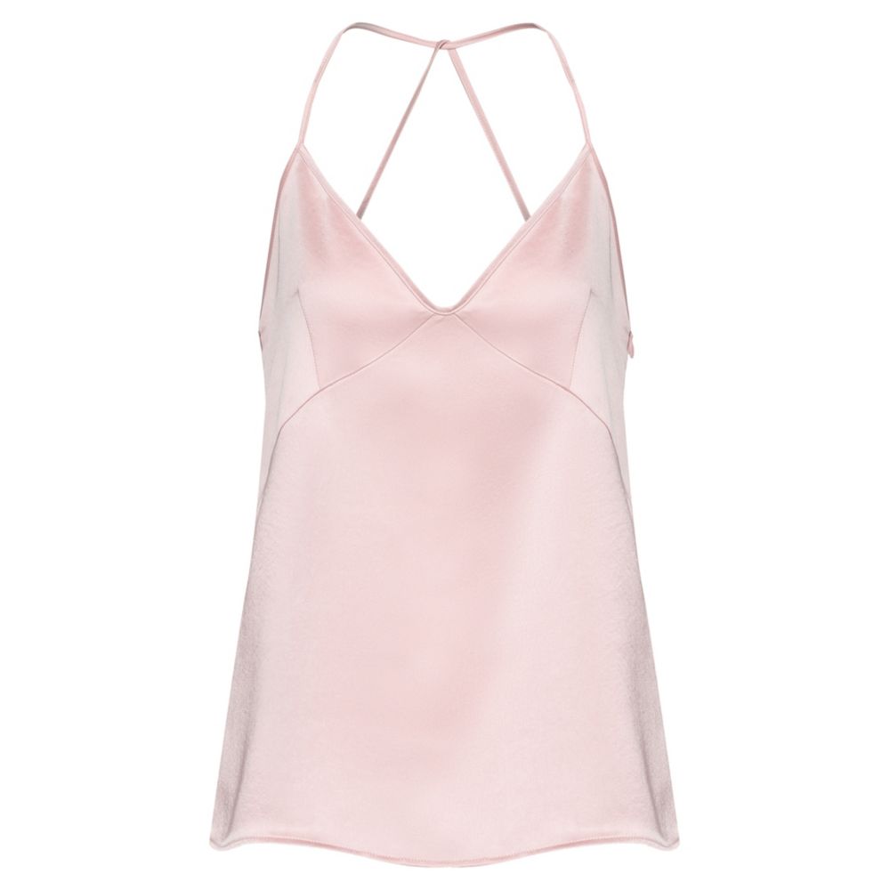 HUGO Satin regular-fit camisole top with crossed straps