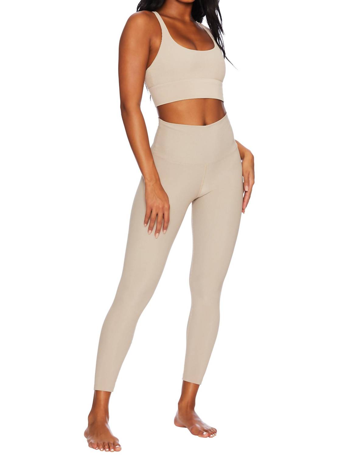 BEACH RIOT Ayla Leggings In Tan