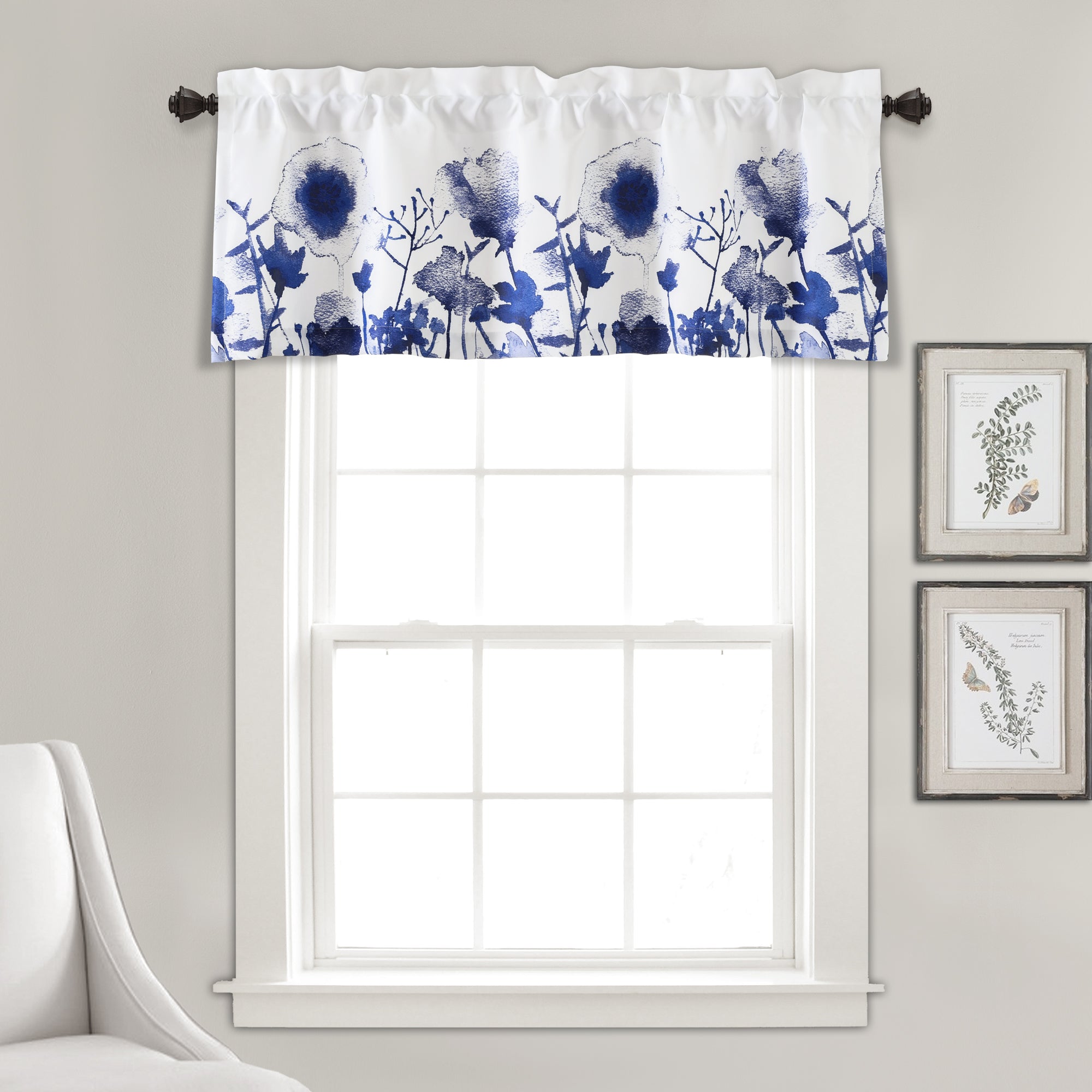 LUSH DECOR Zuri Flora Light Filtering Valance